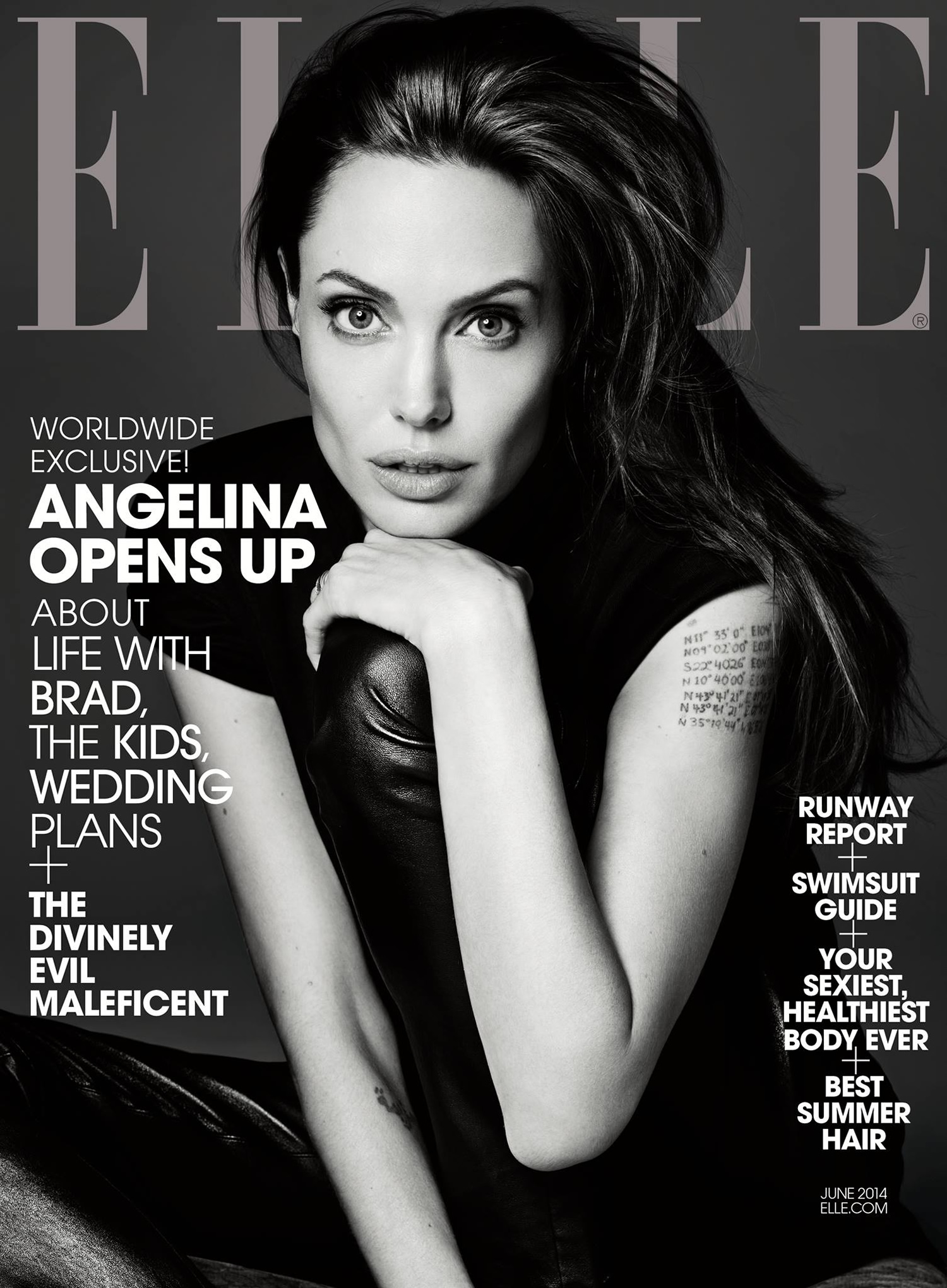 Angelina Jolie Covers Elle US June 2014