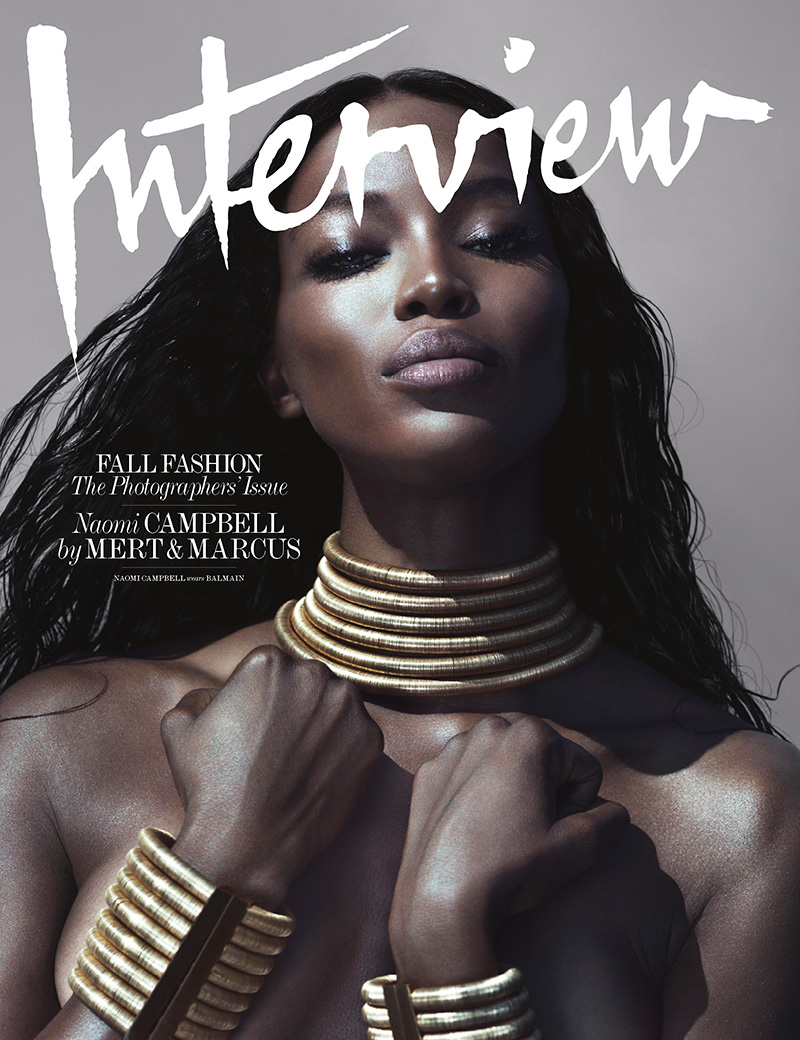 Naomi Campbell by Mert Alas and Marcus Piggott for Interview Magazine September 2014
