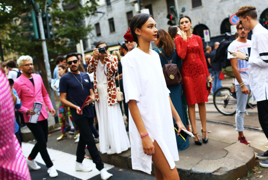 Binx Walton Street Style during Milan Fashion Week Spring-Summer 2015