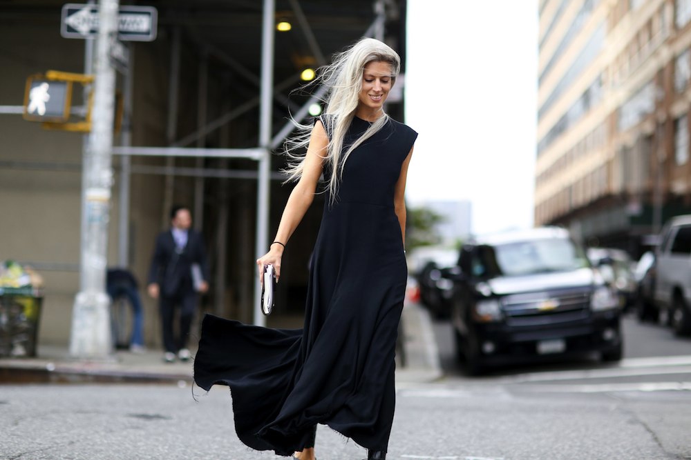 British Vogue's Sarah Harris Outfits during New York Fashion Week Spring 2015