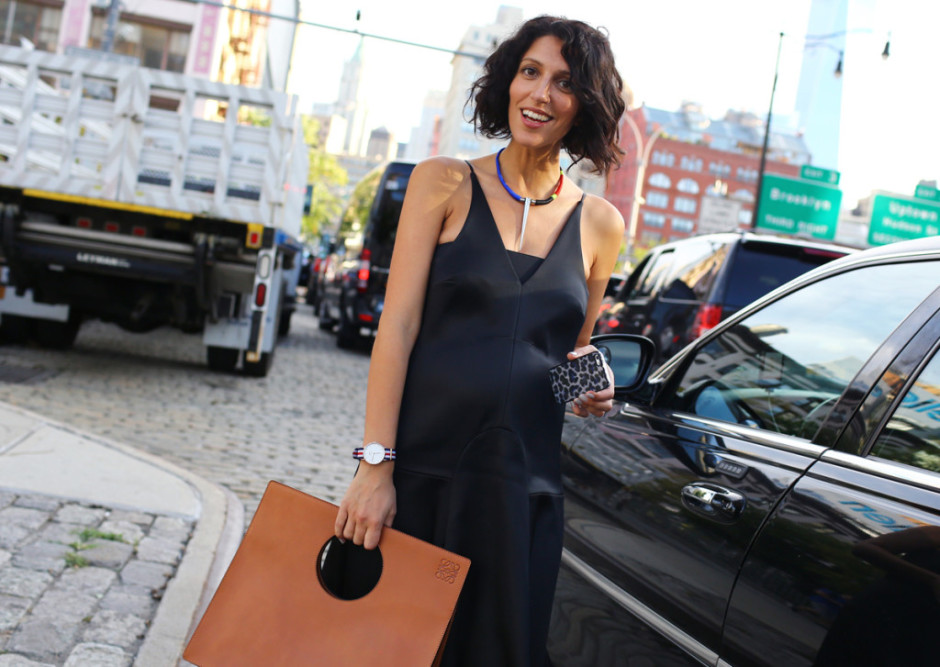 Yasmin Sewell Outfits during New York Fashion Week Spring 2015