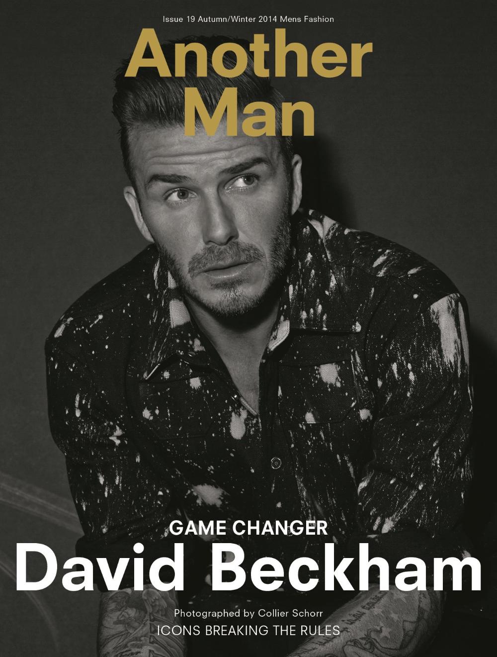 Game Changer David Beckham Covers Another Man Magazine Fall-Winter 2014