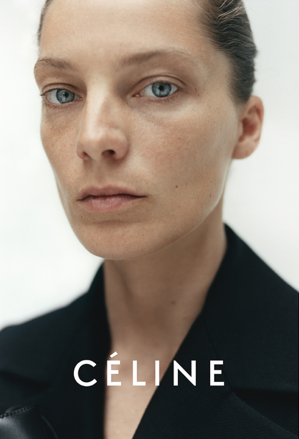 Daria Werbowy by Tyrone Lebon for Old Celine by Phoebe Philo