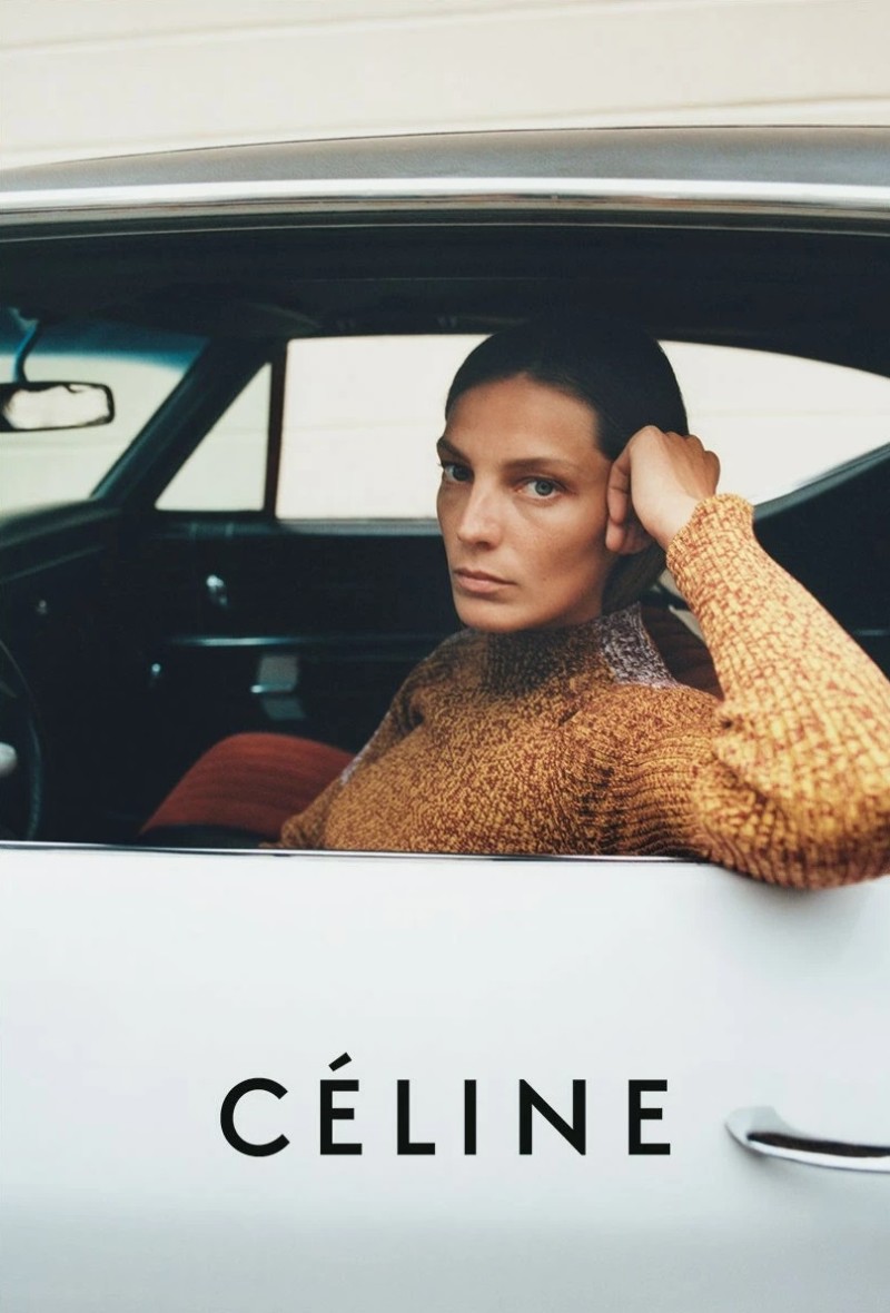 Daria Werbowy by Tyrone Lebon for Celine by Phoebe Philo Resort 2015 Ad Campaign