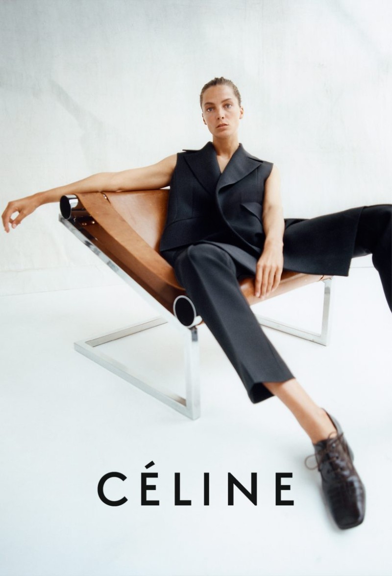 Daria Werbowy by Tyrone Lebon for Celine by Phoebe Philo Resort 2015 Ad Campaign 