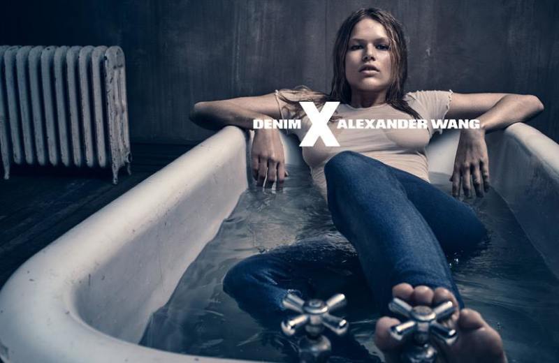 Anna Ewers by Steven Klein for Alexander Wang Denim Spring-Summer 2015 Ad Campaign
