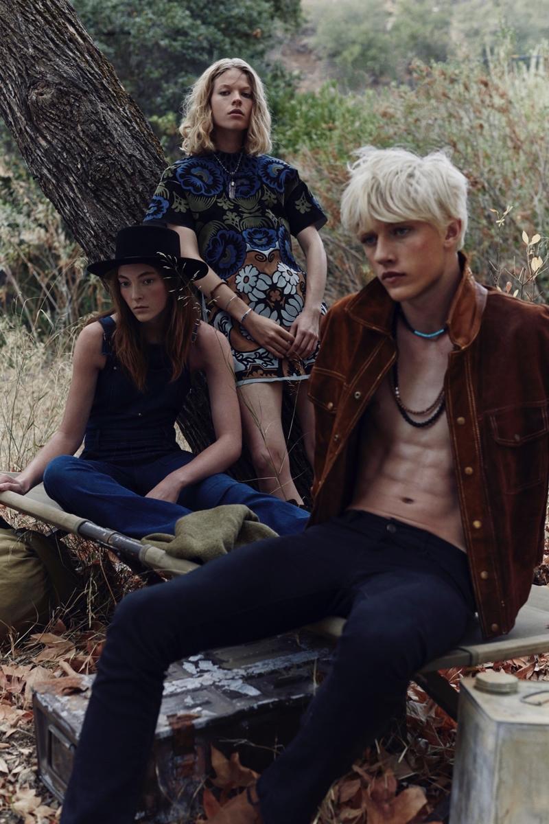 Wild, Young, Free: Darby Stephens & Lucky Blue Smith by Kai Z Feng for Elle UK February 2015