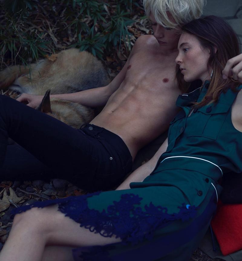 Wild, Young, Free: Darby Stephens & Lucky Blue Smith by Kai Z Feng for Elle UK February 2015