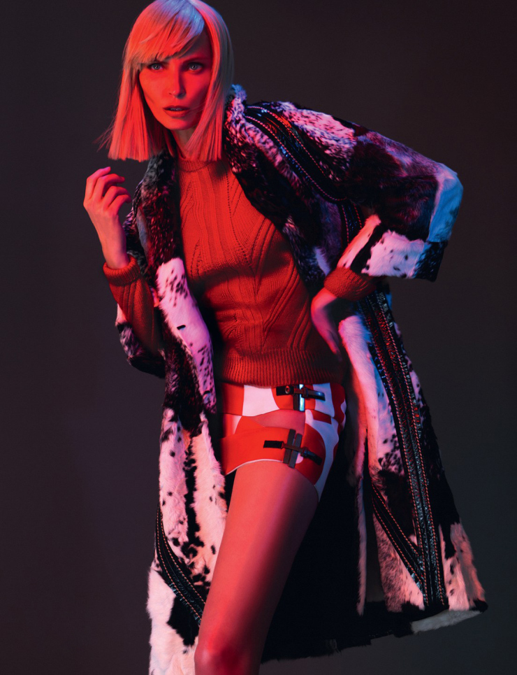 Nadja Auermann by Arcin Sagdic for Vogue Ukraine February 2015