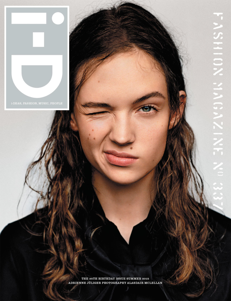 Adrienne Juliger By Alasdair McLellan For i-D Summer 2015 Cover