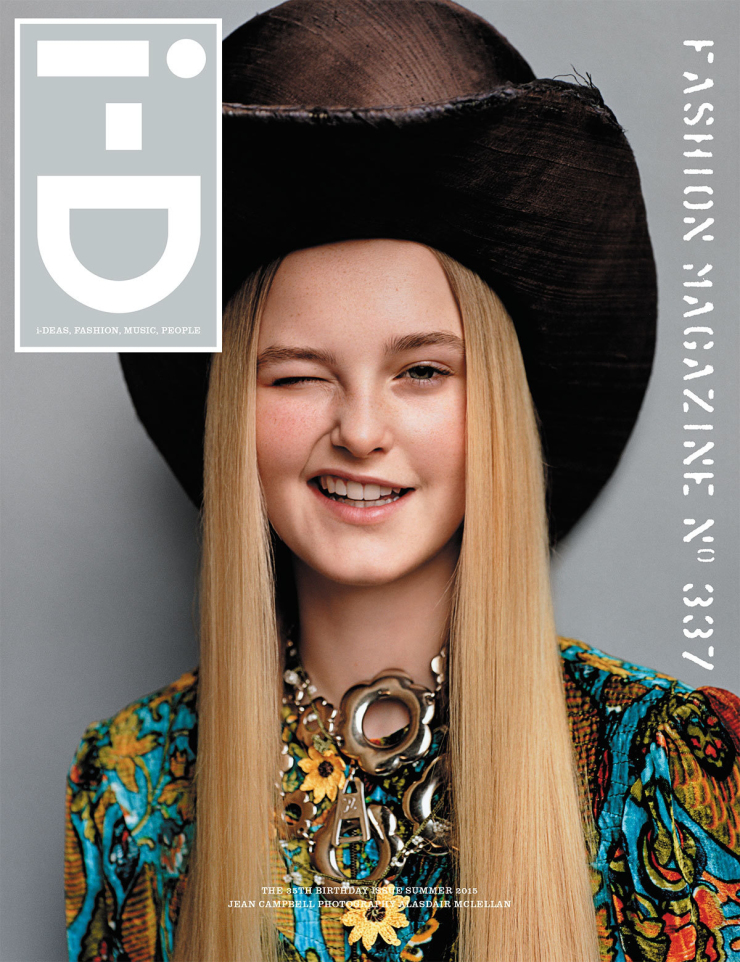 Jean Campbell By Alasdair McLellan For i-D Magazine Summer 2015 35th Anniversary Issue