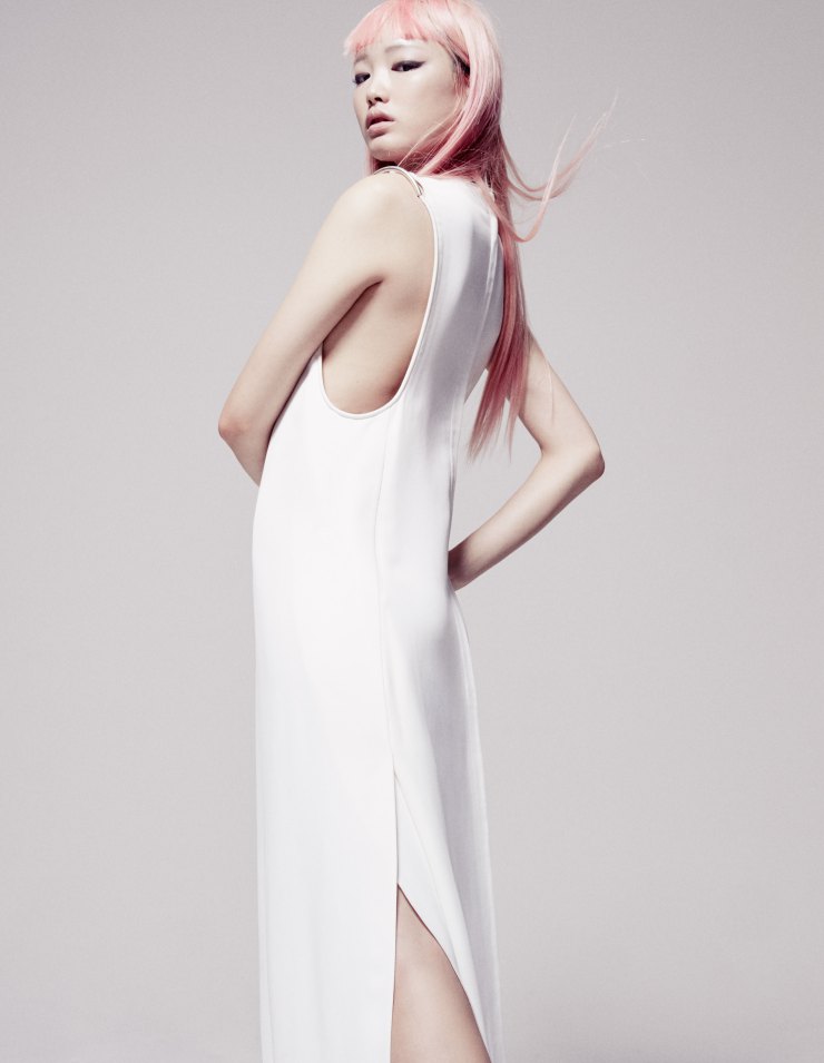 How To Wear White Dresses: Fernanda Ly by Jerome Corpuz for W Magazine May 2015 