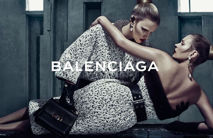 Kate Moss & Lara Stone by Steven Klein for Balenciaga Fall-Winter 2015 Ad Campaign