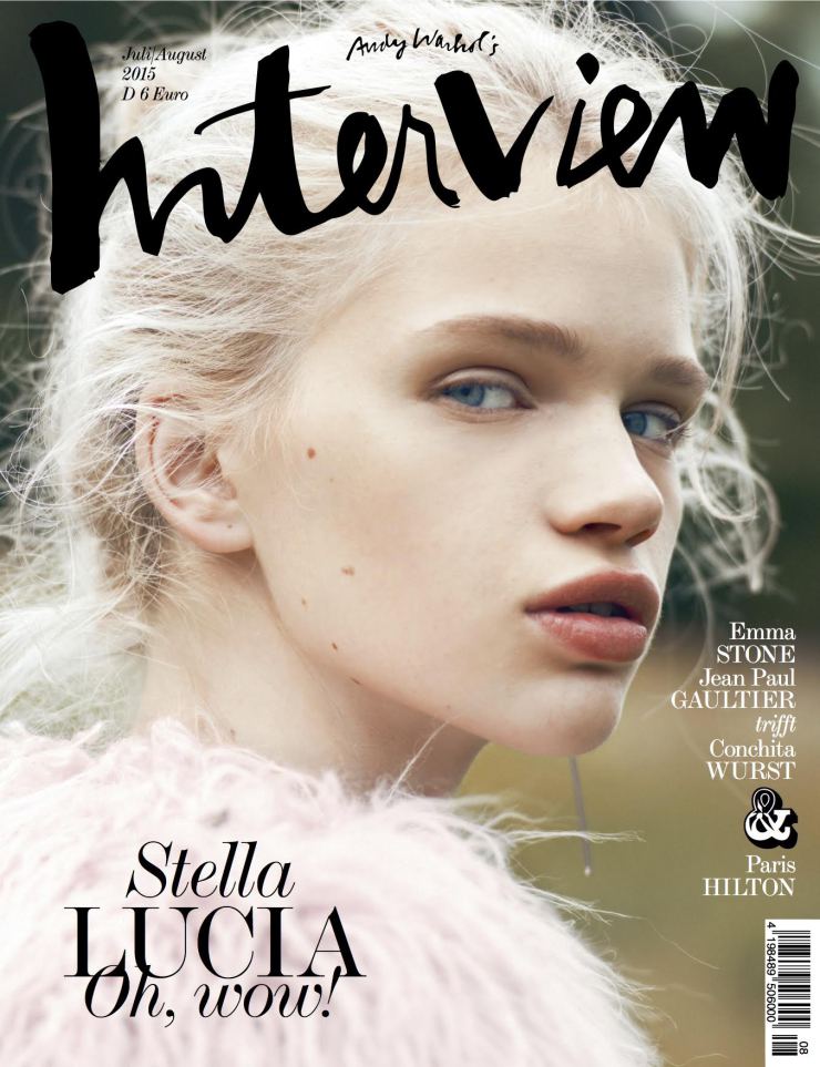 Stella Lucia Covers Interview Magazine Germany July-August 2015
