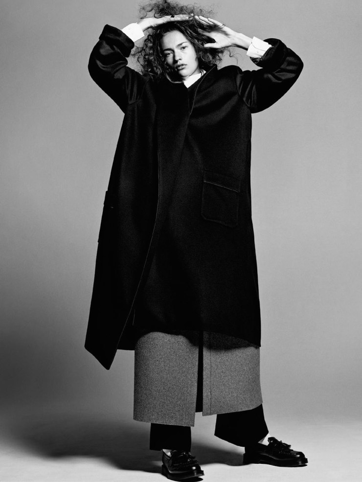 Vogue Paris August 2015: Like A Boy. Photographer: Christian MacDonald. Fashion Editor: Veronique Didry. Hair Stylist: James Rowe. Makeup Artist: Petros Petrohilos. Nail Artist: Charlene Cocquard