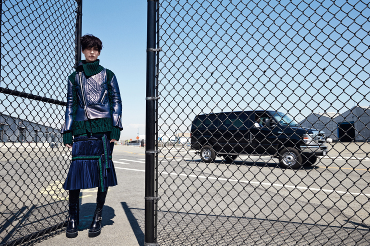 A Fresh Coat: Julia Bergshoeff by Patrick Demarchelier for British Vogue September 2015