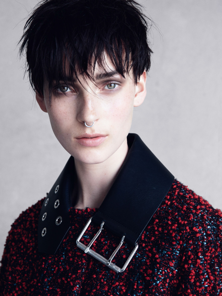 A Fresh Coat: Julia Bergshoeff by Patrick Demarchelier for British Vogue September 2015