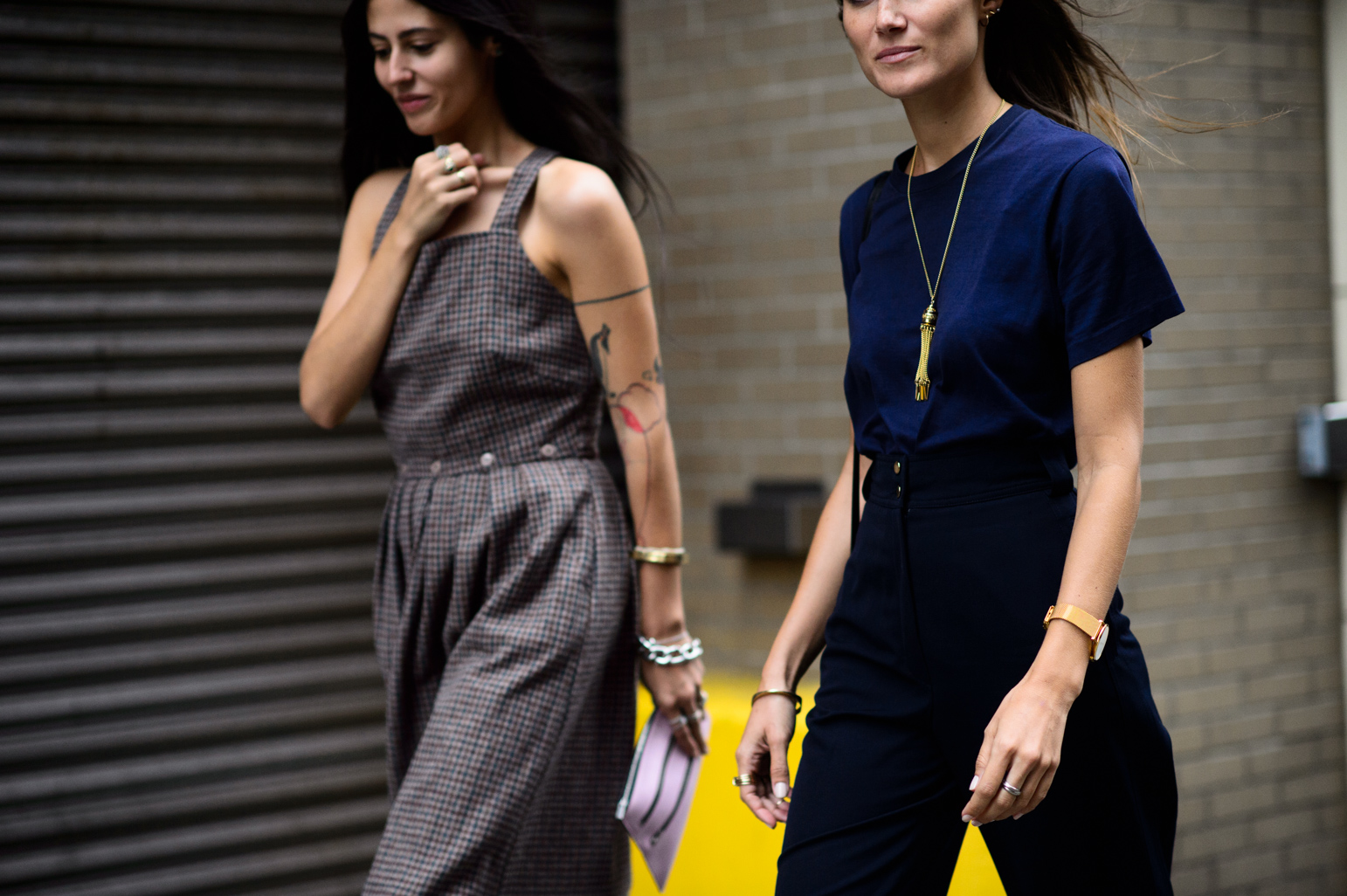Gilda Ambrosio and Giorgia Tordini New York Fashion Week Spring 2016 Street Style