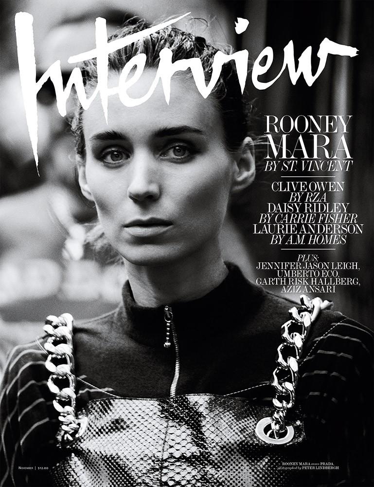 Rooney Mara By Peter Lindbergh For Interview Magazine November 2015