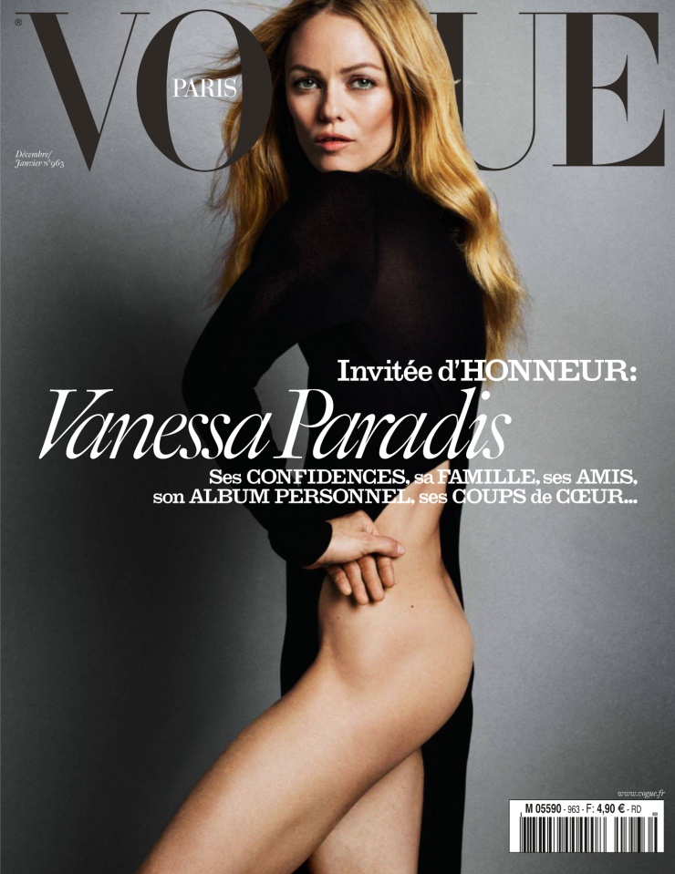 Vanessa Paradis by Inez van Lamsweerde & Vinoodh Matadin for Vogue Paris December-January 2015-2016