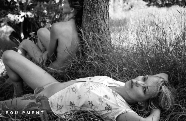 Kate Moss & Daria Werbowy for Equipment Spring-Summer 2016 Ad Campaign