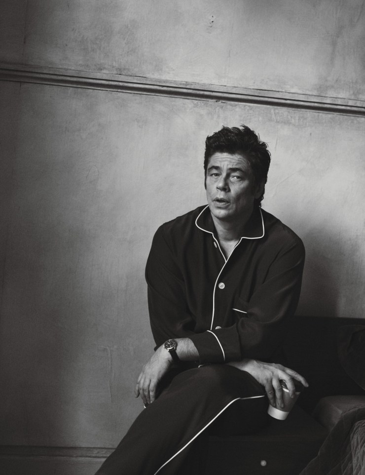 Benicio Del Toro by Peter Lindbergh for W Magazine February 2016