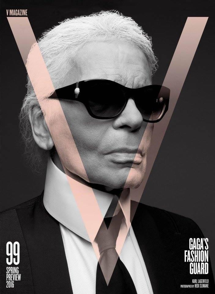 Karl Lagerfeld by Hedi Sliman