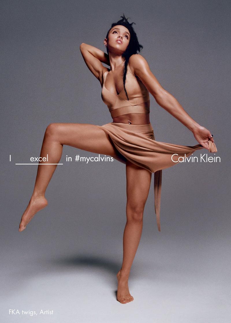 FKA twigs by Tyrone Lebon for Calvin Klein Spring 2016 Ad Campaign
