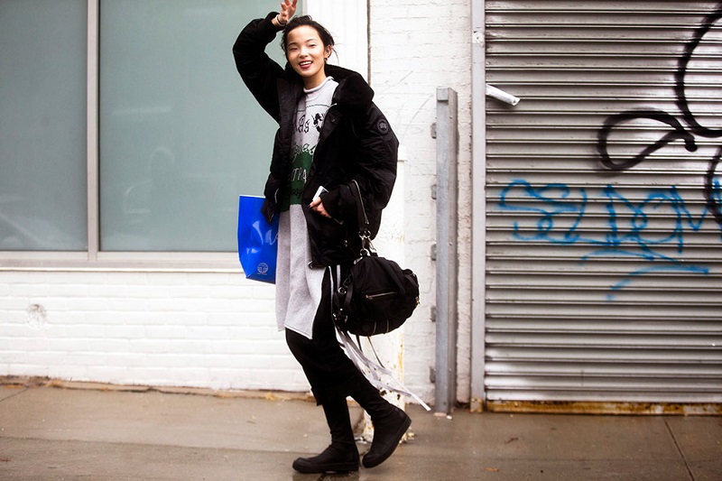 Xiao Wen Ju NYFW Street Style
