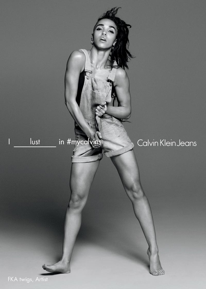 FKA twigs & Kaner Flex by David Sims for Calvin Klein Jeans Spring 2016 Ad Campaign