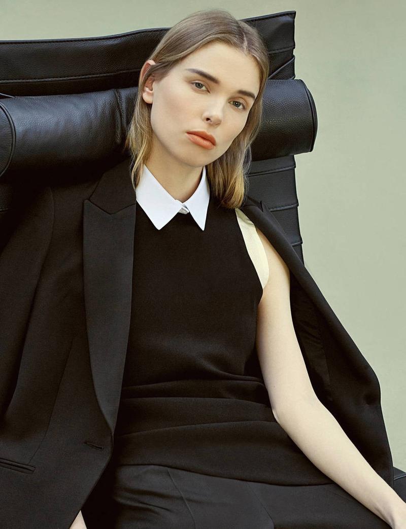 Suit Yourself Piecing Together Spring’s New Tailored Looks: Lina Berg by Hanna Tveite for The Line Spring 2016 Ad Campaign