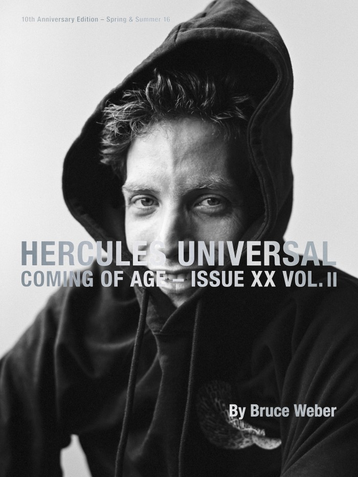 James Jagger for Hercules Magazine Spring-Summer 2016 Cover. Hercules Universal 10th Anniversary Issue - Coming Of Age. Artist: James Jagger. Creative Directors: David Vivirido, Francesco Sourigues