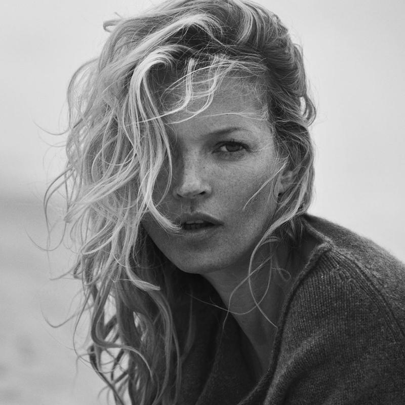 Kate Moss by Peter Lindbergh for Naked Cashmere Fall 2016 Ad Campaign