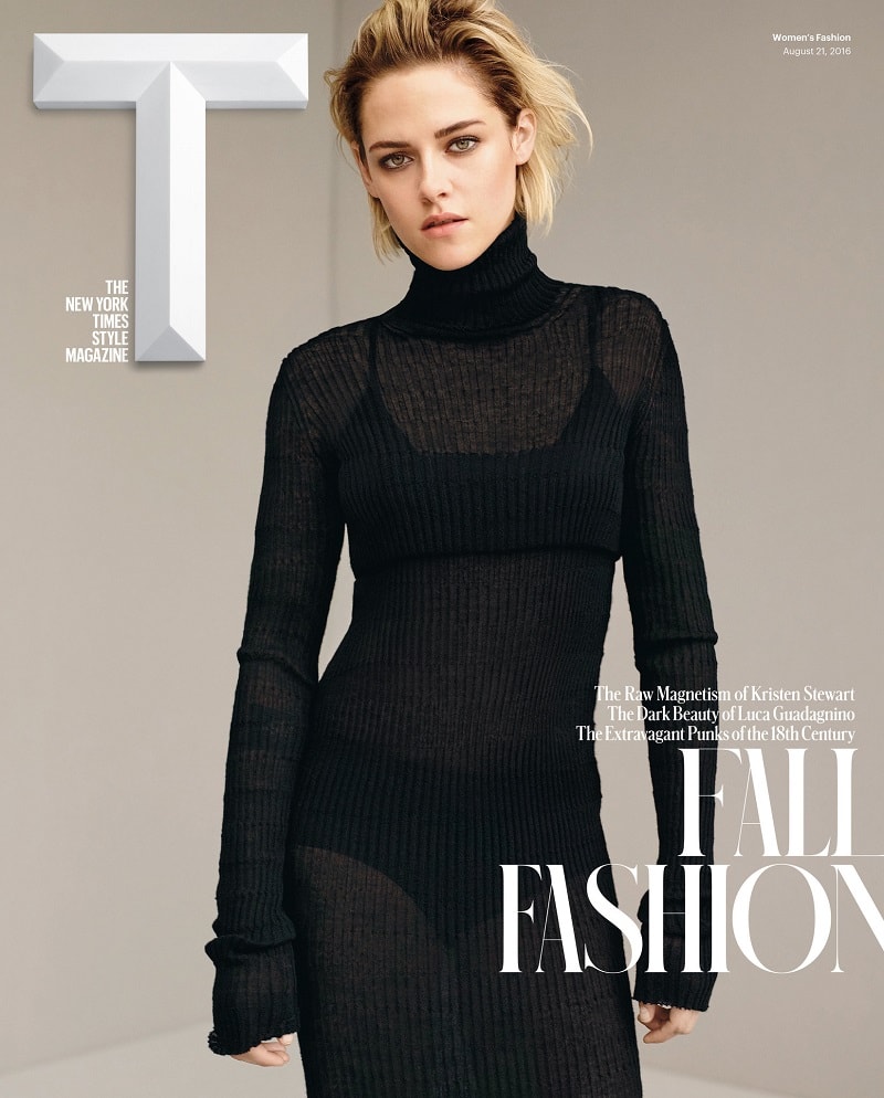 Women's Fashion Fall: Kristen Stewart by Karim Sadli for T Style Magazine August 2016