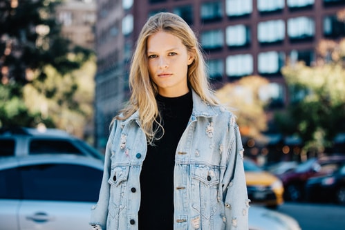 Anna Ewers New York Fashion Week Spring 2017 Street Style