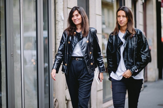 Emmanuelle Alt and Geraldine Saglio PFW Minimal Outfits