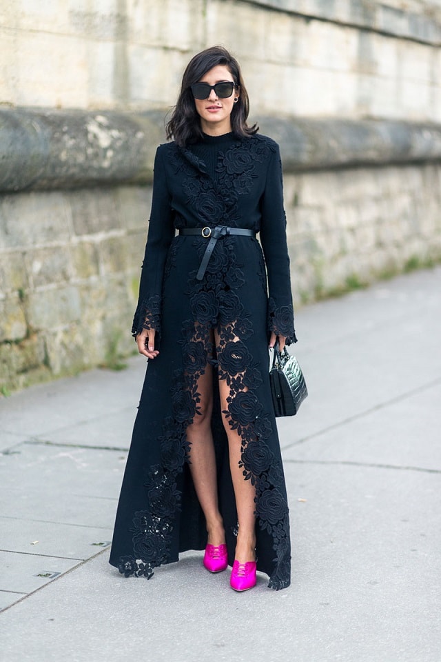 Eleonora Carisi Black Dress Outfit