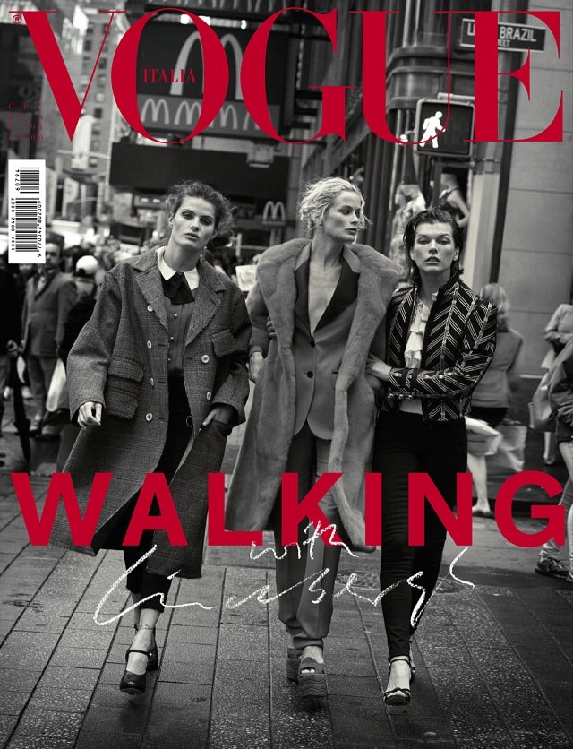 Walking with Peter Lindbergh for Vogue Italia October 2016