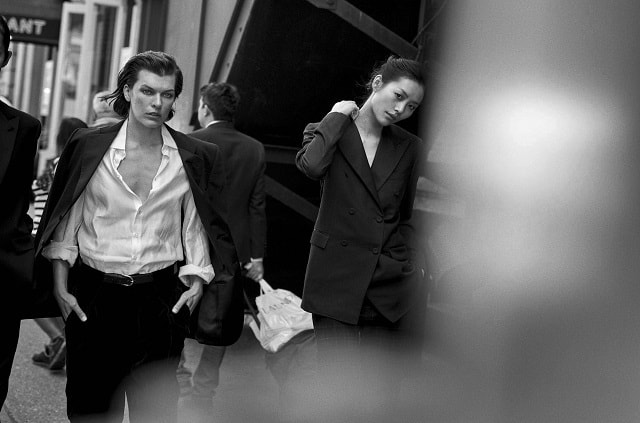 Milla Jovovich Walking With Peter Lindbergh For Vogue Italia October 2016