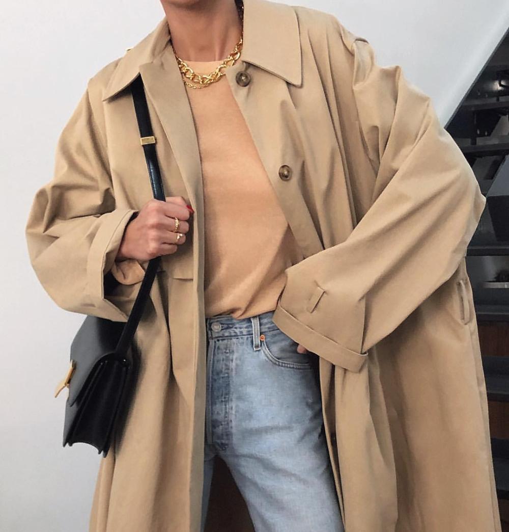 Petra Mackova Beige Trench Coat Outfit