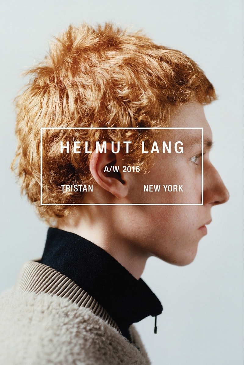 Tristan Hughes Freeland for Helmut Lang Fall-Winter 2016-2017 Ad Campaign by photographer Theo Sion