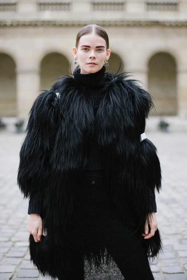 Irina Kravchenko Paris Couture Spring 2017 Street Style