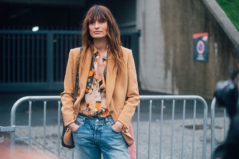 Caroline de Maigret Paris Fashion Week Fall 2017 Street Style