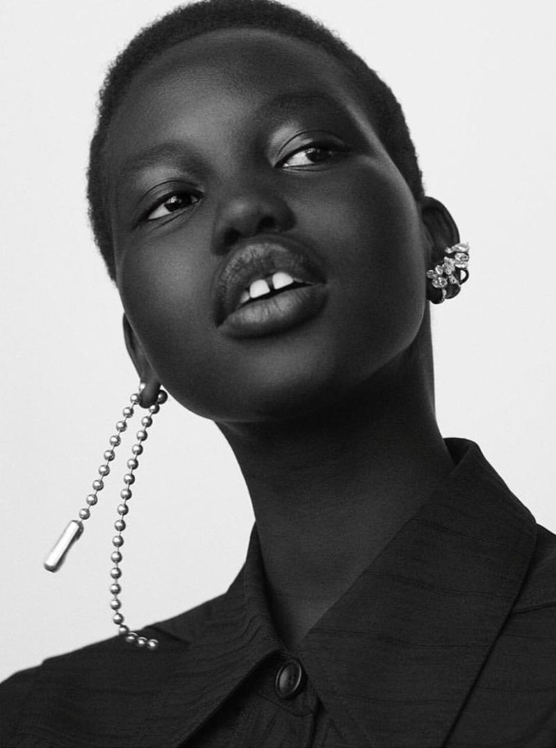 Adut Akech by Karim Sadli for Le Monde M Magazine November 2017