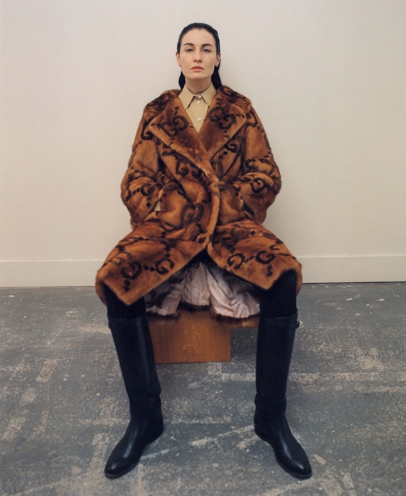 Gucci Fur Coat Stylist Suzanne Koller Minimal Fashion Editorials