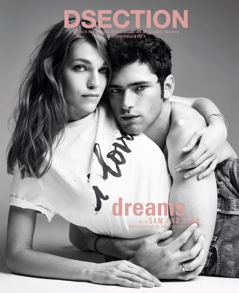 Sean O'Pry x Samantha Gradoville by Philippe Vogelenzang for Dsection Magazine Fall-Winter 2017 Cover