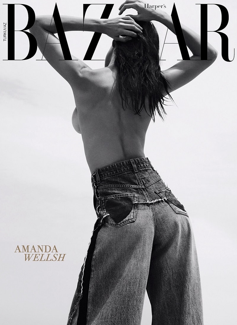 Amanda Wellsh Covers Harper's Bazaar Turkey January 2018