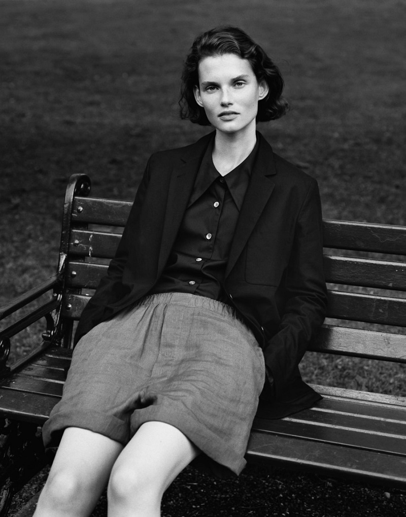 Giedre Dukauskaite by Alasdair McLellan for Margaret Howell Spring-Summer 2018 Ad Campaign