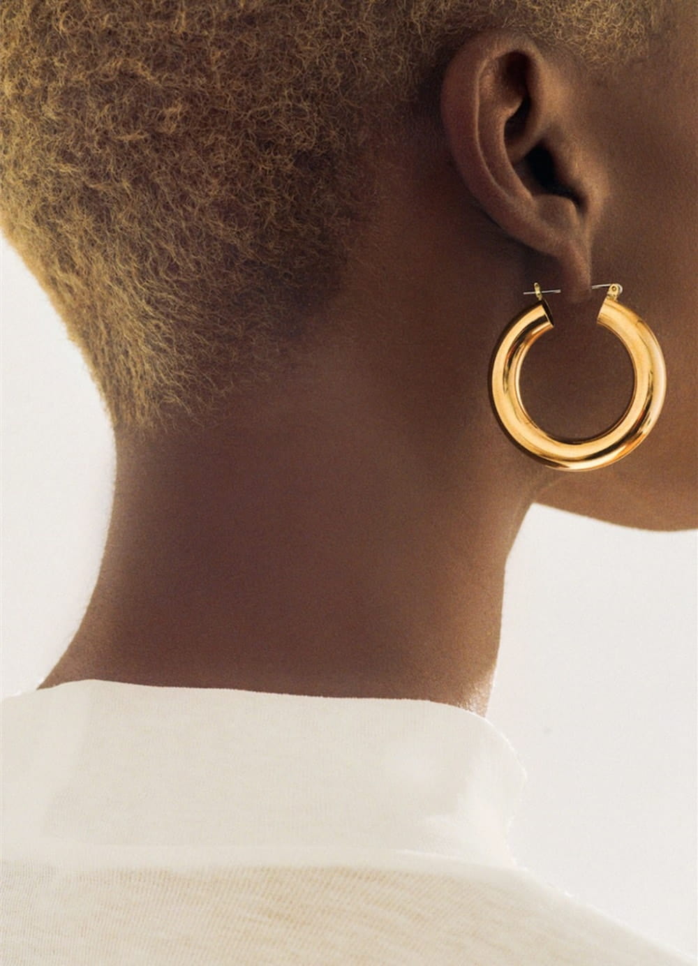 Laura Lombardi Jewelry - Gold Round Hoop Earrings
