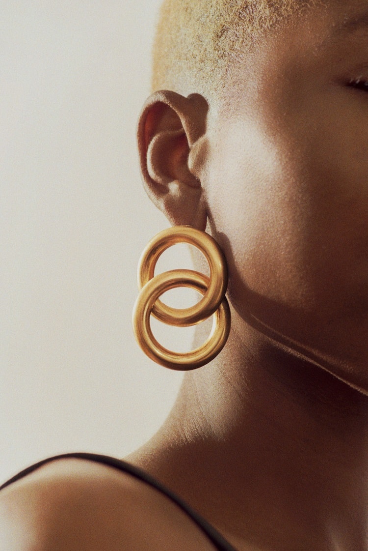 Laura Lombardi Jewelry - Oversized interlocking hollow hoop earrings